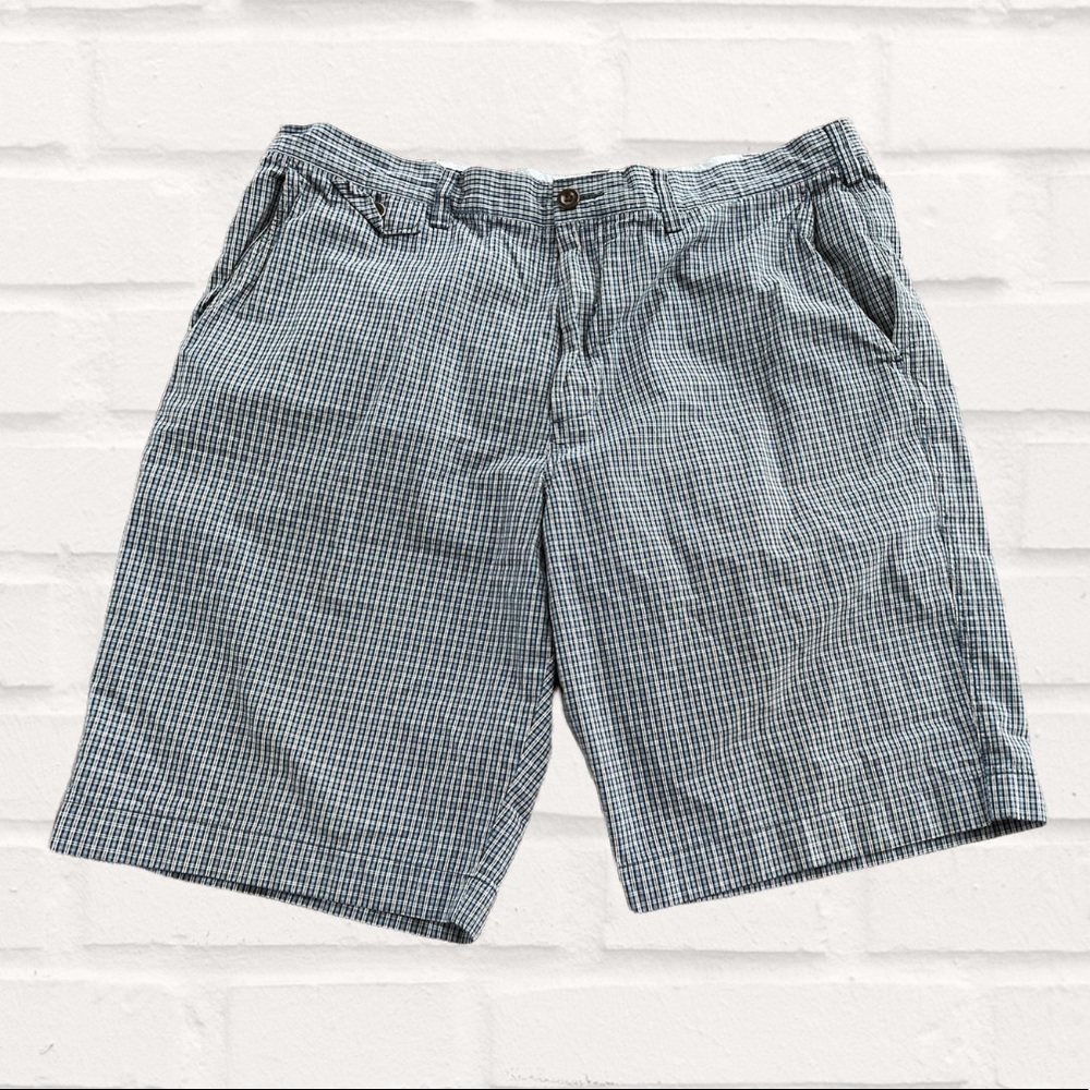 J. Crew Blue Plaid Shorts Size 38W